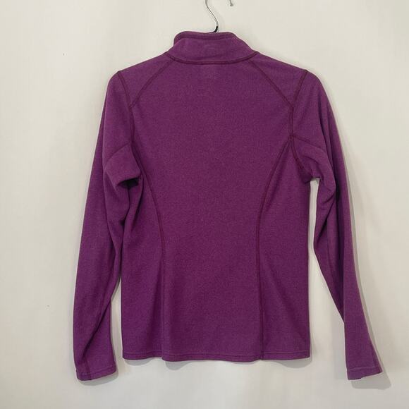 The North Face Fleece Pullover Sweatshirt Womens Small 1/4 Zip Purple Soft Warm - Picture 2 of 8